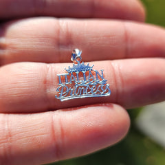 14K or 18K Gold Italian Princess Pendant