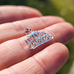 14K or 18K Gold Italian Princess Pendant