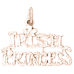 14K or 18K Gold Irish Princess Pendant