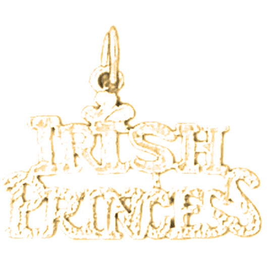 14K or 18K Gold Irish Princess Pendant