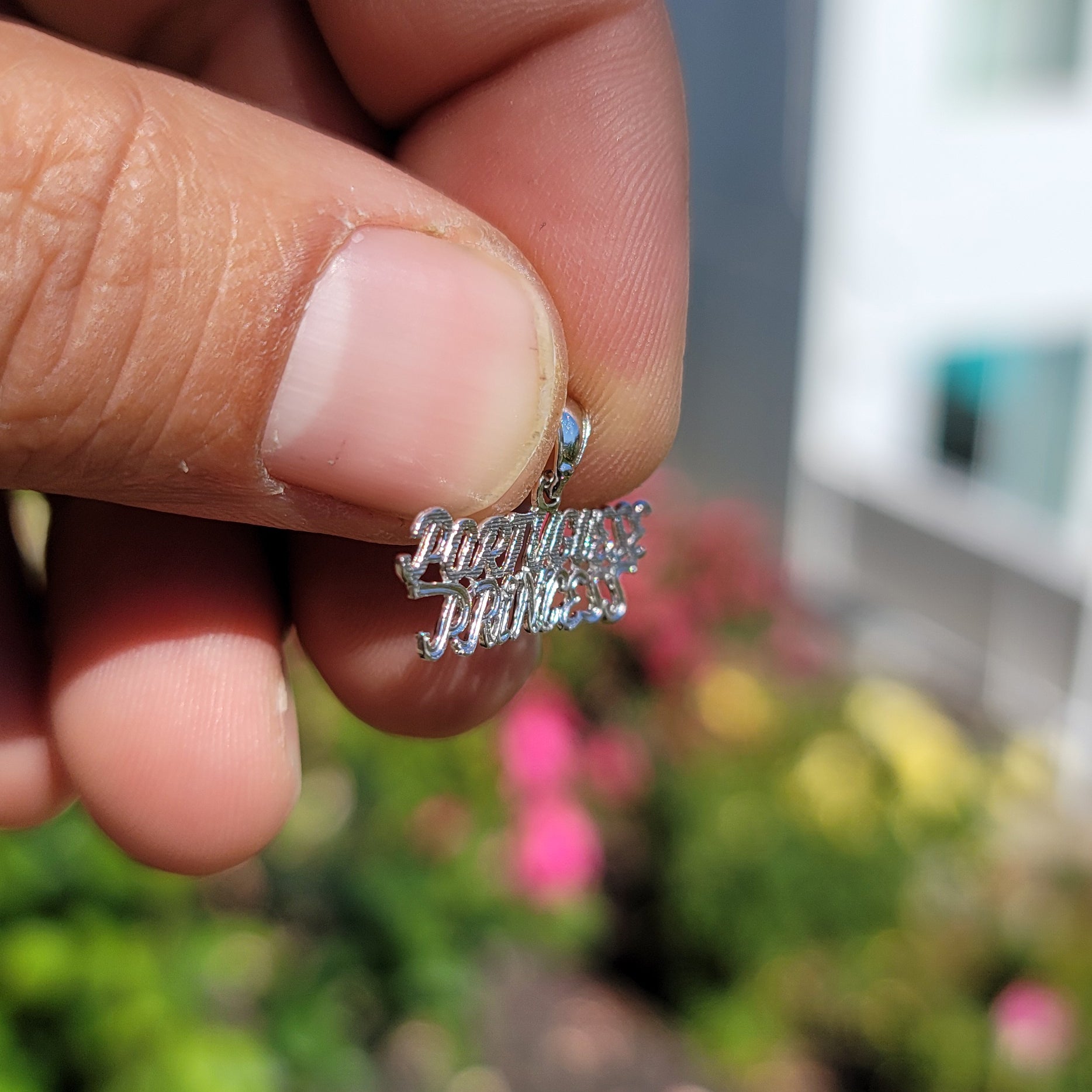 14K or 18K Gold Portuguese Princess Pendant