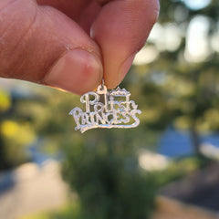 14K or 18K Gold Polish Princess Pendant
