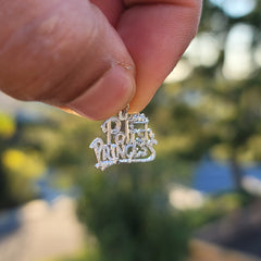 14K or 18K Gold Polish Princess Pendant