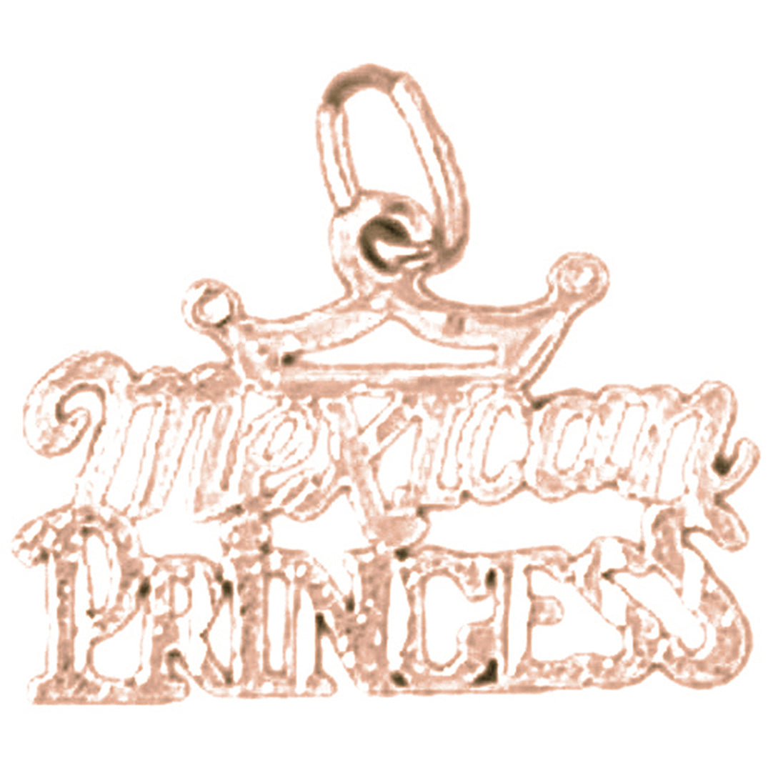 14K or 18K Gold Mexican Princess Pendant