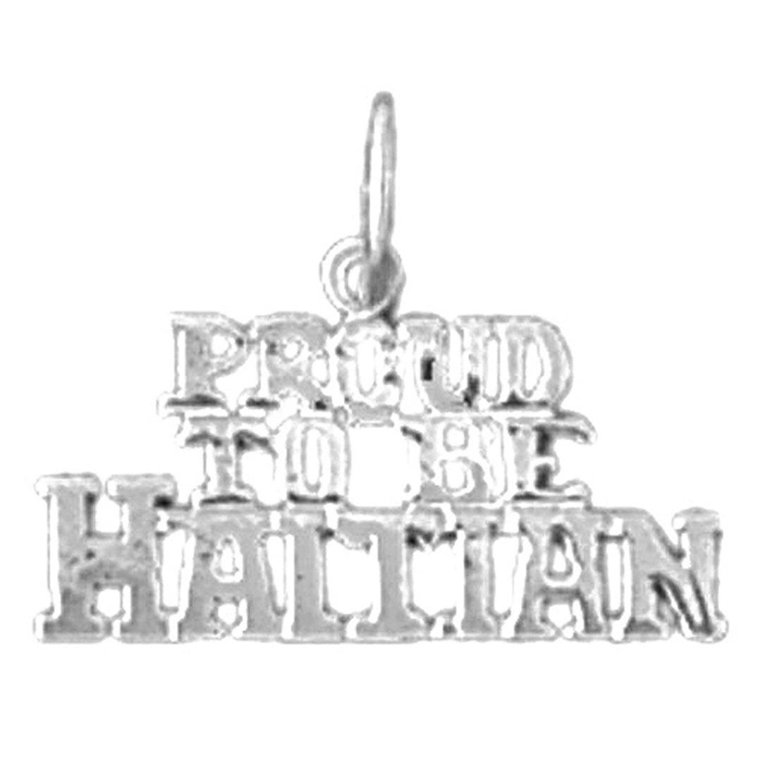 14K or 18K Gold Proud To Me Haitian Pendant