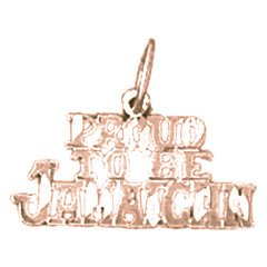 14K or 18K Gold Proud To Be Jamaican Pendant