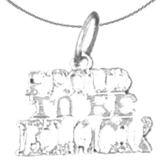 14K or 18K Gold Proud To Be Black Pendant