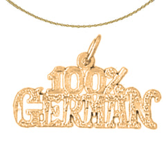 14K or 18K Gold 100% German Pendant