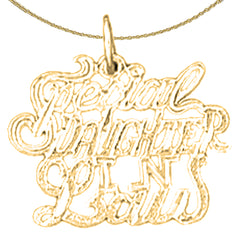 14K or 18K Gold Special Daughter-in-Law Saying Pendant