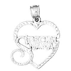 14K or 18K Gold Special Nana Saying Pendant