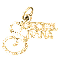 14K or 18K Gold Special Nana Saying Pendant
