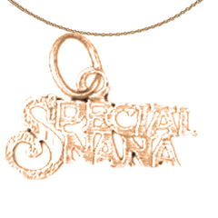 14K or 18K Gold Special Nana Saying Pendant