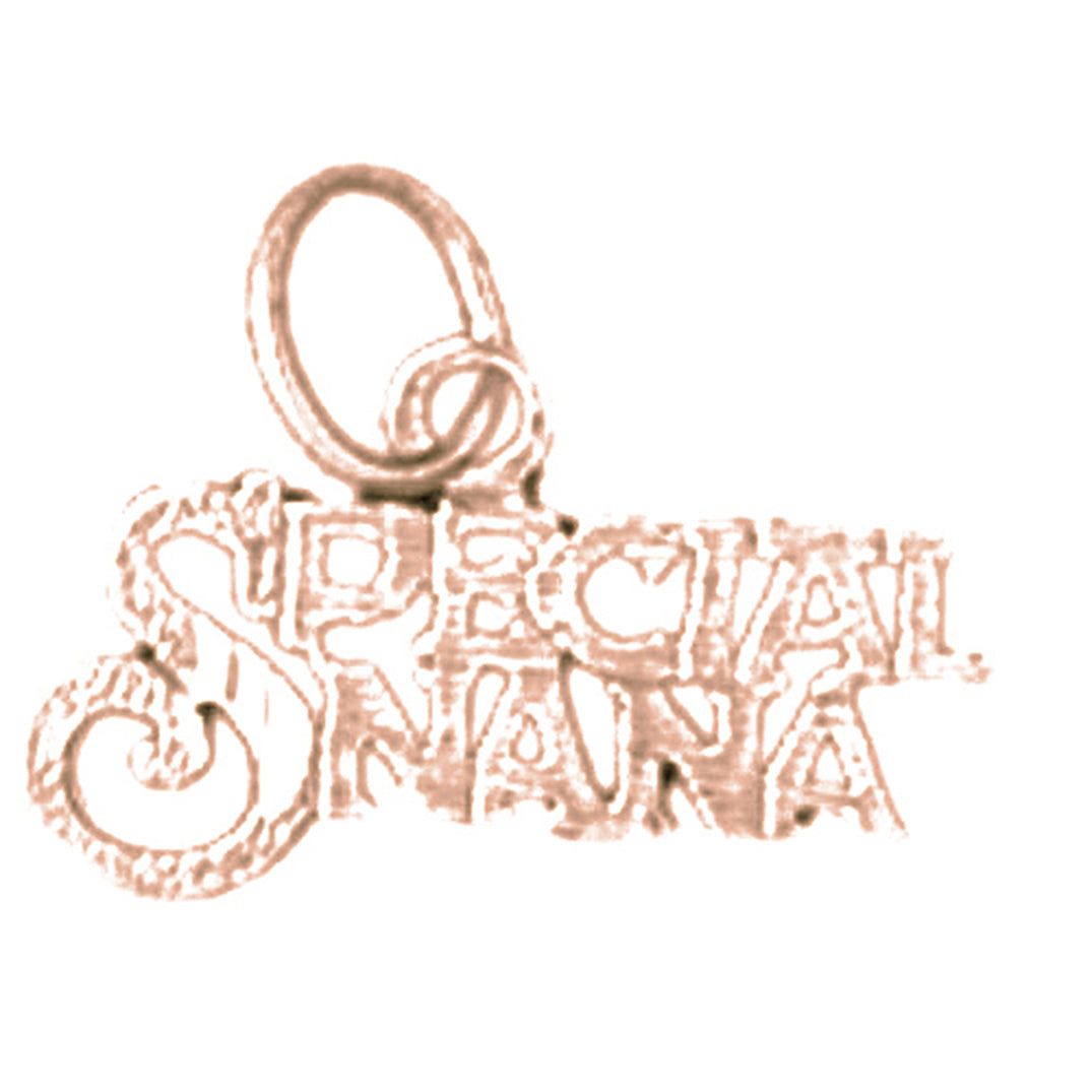 14K or 18K Gold Special Nana Saying Pendant