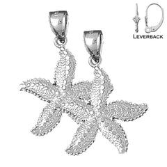 14K or 18K Gold Starfish Earrings