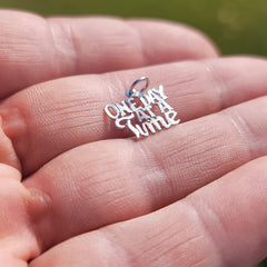 14K oder 18K Gold Einzigartiger Anhänger mit Spruch