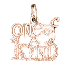 14K or 18K Gold One of a Kind Saying Pendant