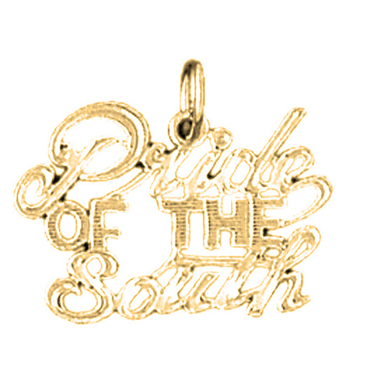 14K or 18K Gold Pride of the South Saying Pendant