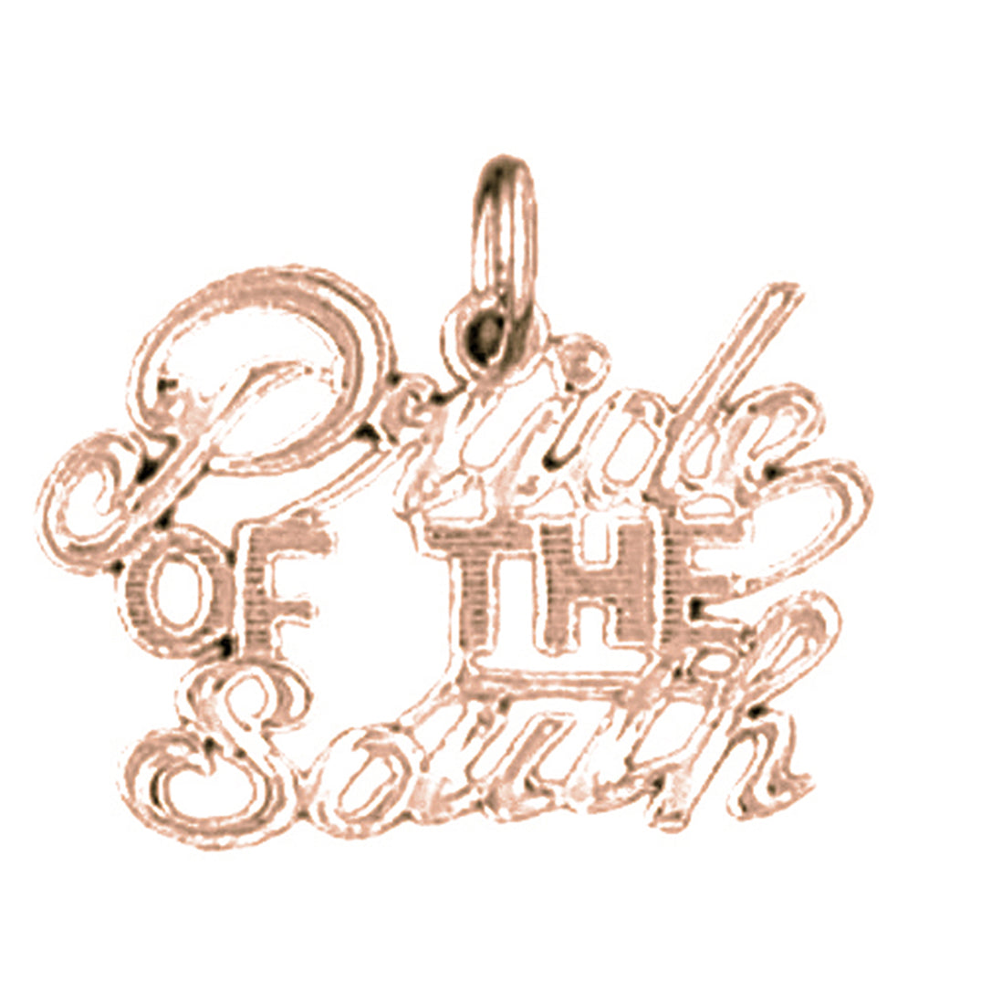 14K or 18K Gold Pride of the South Saying Pendant