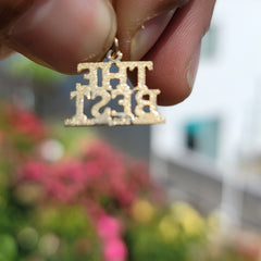 14K or 18K Gold The Best Saying Pendant