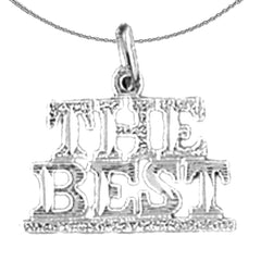 14K or 18K Gold The Best Saying Pendant