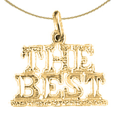 14K or 18K Gold The Best Saying Pendant