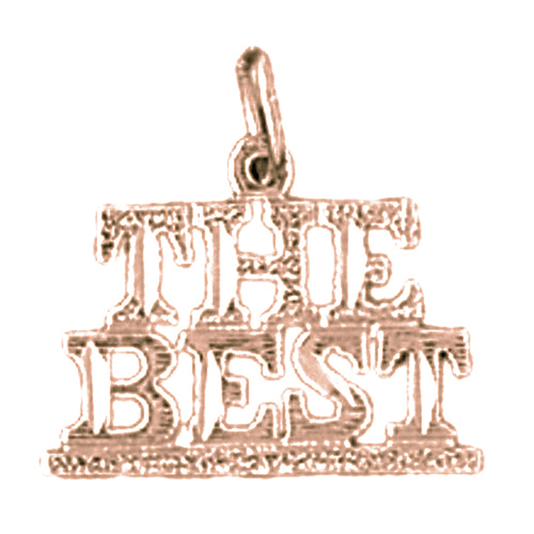 14K or 18K Gold The Best Saying Pendant
