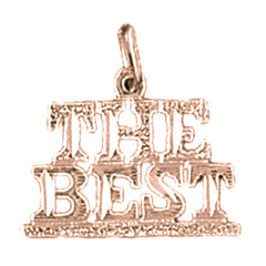 14K or 18K Gold The Best Saying Pendant