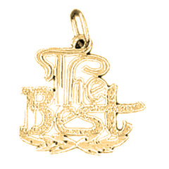 14K or 18K Gold The Best Saying Pendant