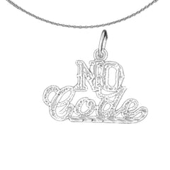 Anhänger „No Code“ aus 14-karätigem oder 18-karätigem Gold