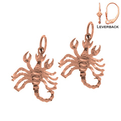 14K or 18K Gold Crab Earrings