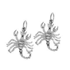 14K or 18K Gold 21mm Crab Earrings