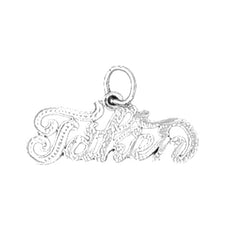 14K or 18K Gold Taken Saying Pendant