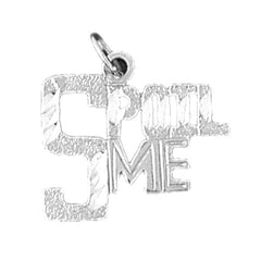 14K or 18K Gold Spoil Me Saying Pendant