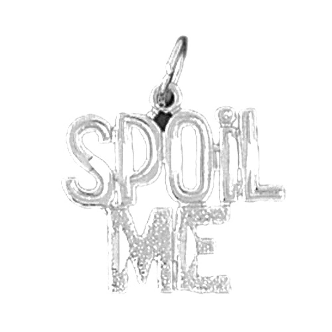 14K or 18K Gold Spoil Me Saying Pendant