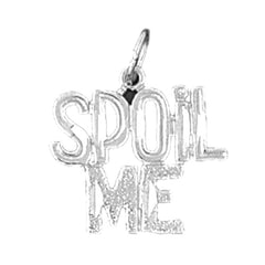 14K or 18K Gold Spoil Me Saying Pendant
