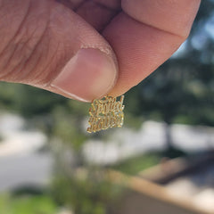 14K or 18K Gold Spoiled Rotten Saying Pendant