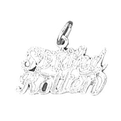 14K or 18K Gold Spoiled Rotten Saying Pendant