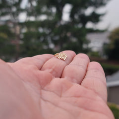 14K or 18K Gold Spoiled Brat Saying Pendant