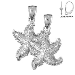 14K or 18K Gold Starfish Earrings