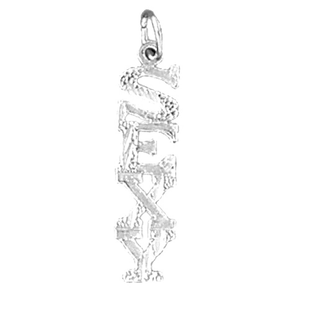 14K or 18K Gold Sexy Saying Pendant