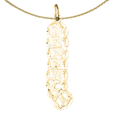 Colgante con texto perfecto en oro de 14 quilates o 18 quilates