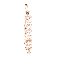 14K or 18K Gold Perfect Saying Pendant