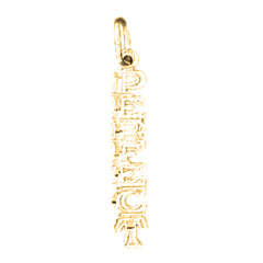 14K or 18K Gold Perfect Saying Pendant