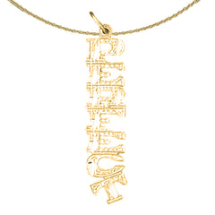 Anhänger „Perfect Saying“ aus 14 Karat oder 18 Karat Gold