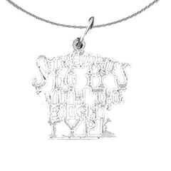 14K or 18K Gold Secretaries Do It With The Right Type Saying Pendant