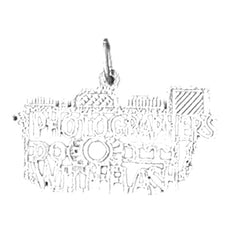 14K or 18K Gold Photographers Do It With A Flash Saying Pendant