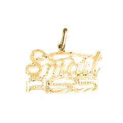 14K or 18K Gold Smart Ass Saying Pendant