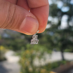 Anhänger mit „Oh Shit“-Spruch aus 14 Karat oder 18 Karat Gold