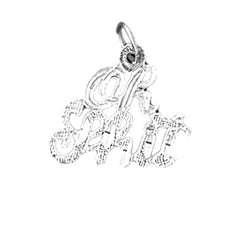 14K or 18K Gold Oh Shit Saying Pendant