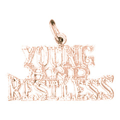 14K or 18K Gold Young And Restless Saying Pendant